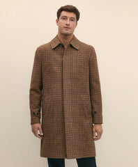 Lambswool Tattersall Balmacaan Coat