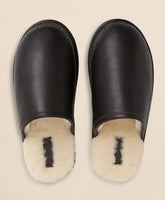 Leather Shearling Slippers