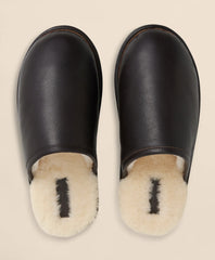 Leather Shearling Slippers