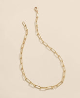 Loni Paul Paperclip Layering Chain in Matte 14K Plated Gold