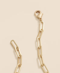 Loni Paul Paperclip Layering Chain in Matte 14K Plated Gold