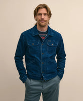 Medium Wale Corduroy Indigo Trucker Jacket