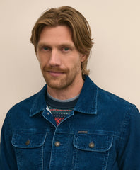 Medium Wale Corduroy Indigo Trucker Jacket