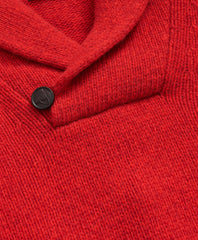 Merino Wool Polo Shawl Collar Sweater