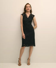 Cotton-Viscose Lace Dress