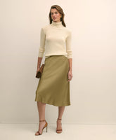 Viscose Bronze-Gold Slip Skirt