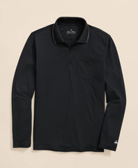 Performance Series Long-Sleeve Zip-Neck Polo Shirt