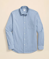 Performance Series Stretch Polo Button-Down Collar, Striped Sport Shirt