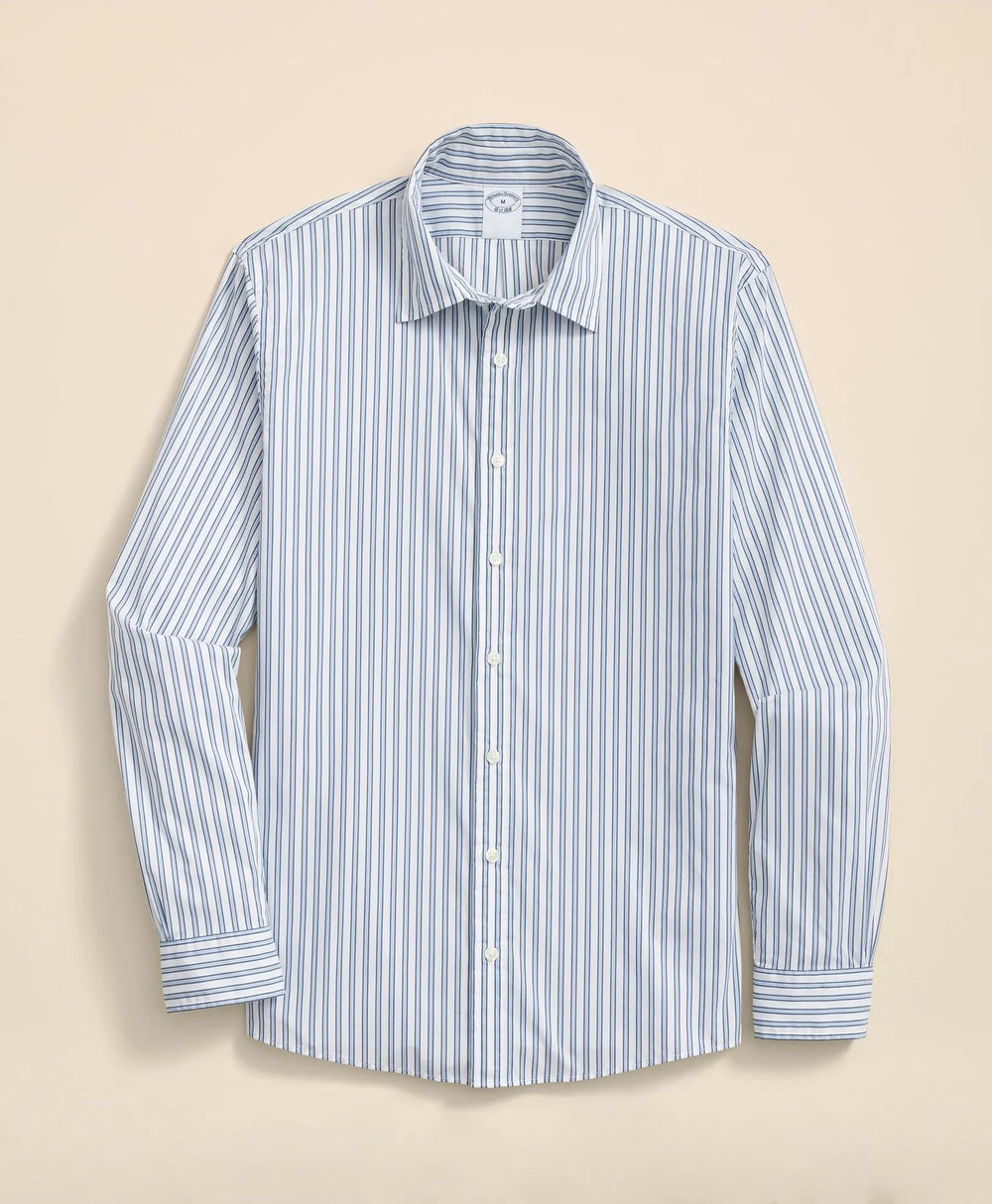 Performance Series Stretch Spread Collar, Striped Sport Shirt