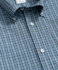 Performance Series Stretch Polo Button-Down Collar, Tartan Sport Shirt