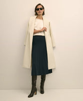 Cable Knit Midi Sweater Skirt