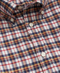 Portuguese Flannel Polo Button Down Collar, Multi-Check Shirt