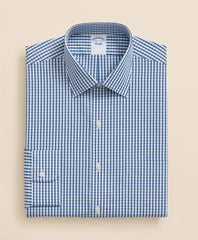 Pure Supima® Cotton Regular-Finish Ainsley Collar, Check Dress Shirt