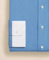 Pure Supima® Cotton Regular-Finish Ainsley Collar, Ground Stripe Dress Shirt