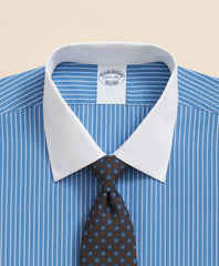 Pure Supima® Cotton Regular-Finish Ainsley Collar, Ground Stripe Dress Shirt