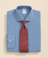 Pure Supima® Cotton Regular-Finish, English Spread Collar Glen Plaid Dress Shirt