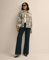 Relaxed Cotton Twill Floral Jacket