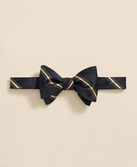 Rep Stripe Silk Bow Tie