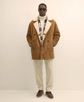 Shearling Double-Breasted Coat