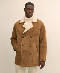 Shearling Double-Breasted Coat