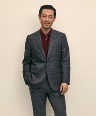 Slim Fit Wool Windowpane 1818 Suit