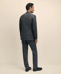 Slim Fit Wool Windowpane 1818 Suit