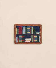 Smathers & Branson Needlepoint Bookshelf Card Case