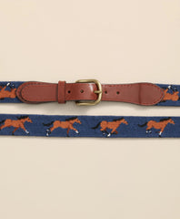 Smathers & Branson Needlepoint Horse Belt