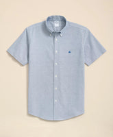 Stretch Non-Iron Oxford Button-Down Collar, Short Sleeve Shirt
