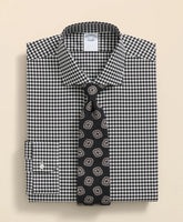 Stretch Supima® Cotton Non-Iron Herringbone English Spread Collar, Gingham Dress Shirt