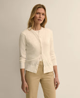 Supima® Cotton Floral Embroidered Cardigan