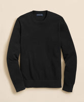 Supima® Cotton Pique Crewneck Sweater