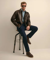 The Cockpit x Brooks Brothers A-2 Leather Flight Jacket