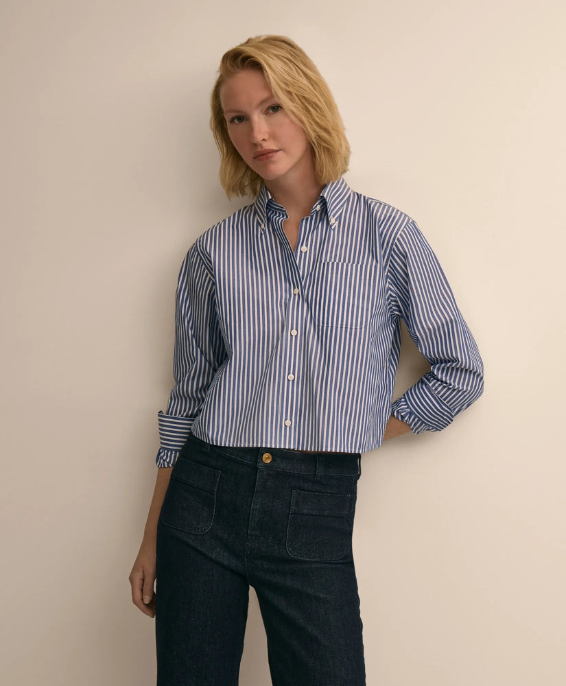 The Cropped Button-Down Shirt