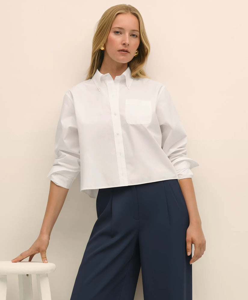 The Cropped Button-Down Shirt