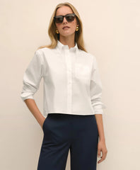 The Cropped Button-Down Shirt