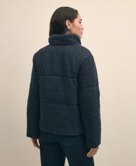 Tweed Short Puffer Jacket