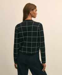 Windowpane Open Cardigan