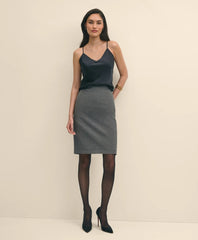 V-Neck Camisole in Washable Silk Charmeuse