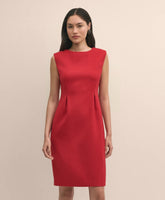 Wool Blend Tulip Sheath Dress