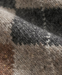 Wool Blend V-Neck Argyle Sweater