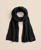 Wool-Cashmere Blend Ribbed Scarf