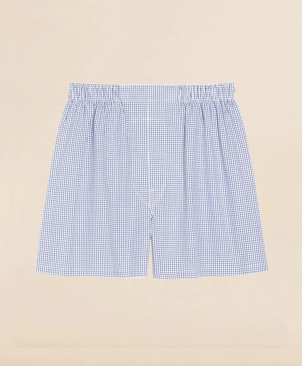 Cotton Broadcloth Small Check Boxers