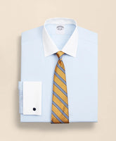 Stretch Supima® Cotton Non-Iron Pinpoint Oxford Contrast Ainsley Collar Dress Shirt