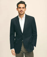 Traditional Fit Stretch Wool Hopsack Blazer