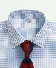 Brooks Brothers Explorer Collection Non-Iron Twill Ainsley Collar, Check Dress Shirt