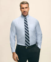 Big & Tall Stretch Dress Shirt, Non-Iron Pinpoint Button-Down Collar