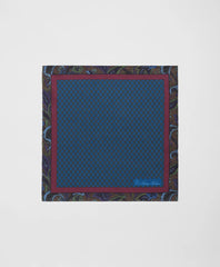 Paisley Border Silk Pocket Square