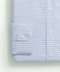 Brooks Brothers Explorer Collection Non-Iron Twill Ainsley Collar, Check Dress Shirt