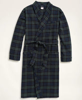 Cotton Flannel Black Watch Robe